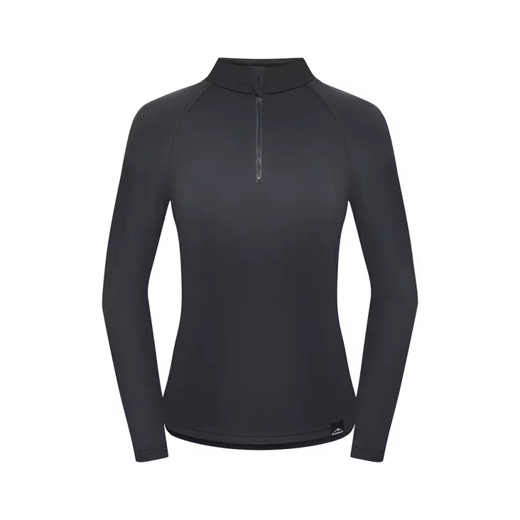 Fjord Nansen Vik 1/4 Zip pitkähihainen paita naisille M, tummanharmaa - Alusasut ja väliasut - 5908221355044 - 1