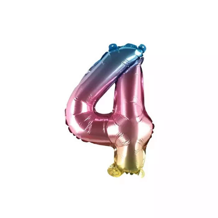 Folionumeropallo 4 - Ilmapallot ja tarvikkeet - 6410416334004 - 1