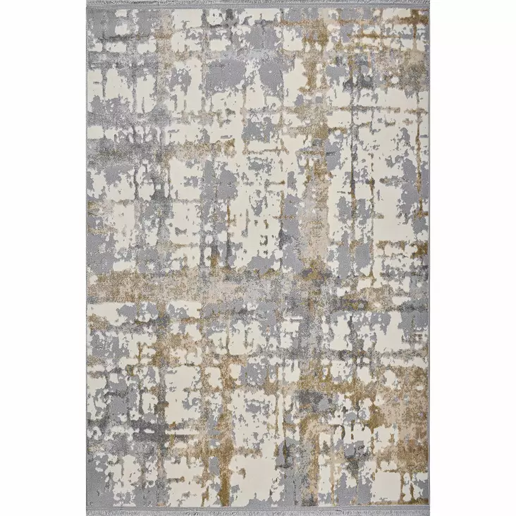 Harmaa Beige Kermanvärinen eteisen matto käytävämatto 80x150 cm - Tyylikäs ja Kestävä 60% Polypropeeni / 40% Polyesteri - Pienet matot ja käytävämatot - 8683342376624 - 1