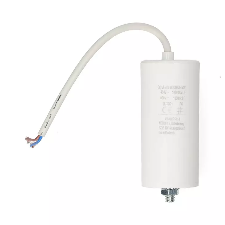 Kondensaattori CBB60 30UF 450Vac Cable - Varaosat - 5412810477364 - 30