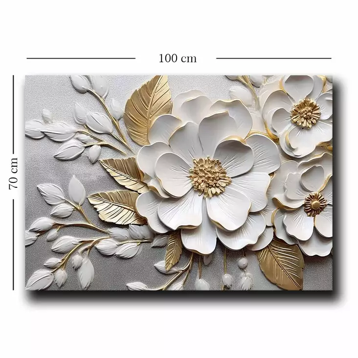 Koristeellinen kangasmaalaus, monivärinen, 70 x 100 cm, ylellinen, kestävä - Taulut ja kehykset - 8684282626244 - 1