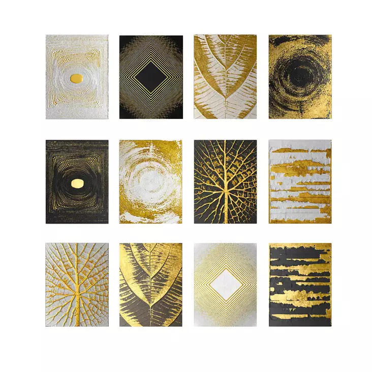 Koristeellinen MDF-maalaus (12 osaa), monivärinen, 20 x 15 cm, kestävä, elegantti - Taulut ja kehykset - 8682870682504 - 1