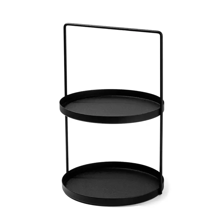 Koristeellinen metallilisävaruste, musta, 21 cm, 33 cm, kestävä, tyylikäs, monipuolinen - Koristeet, koriste-esineet - 8684282243434 - 1