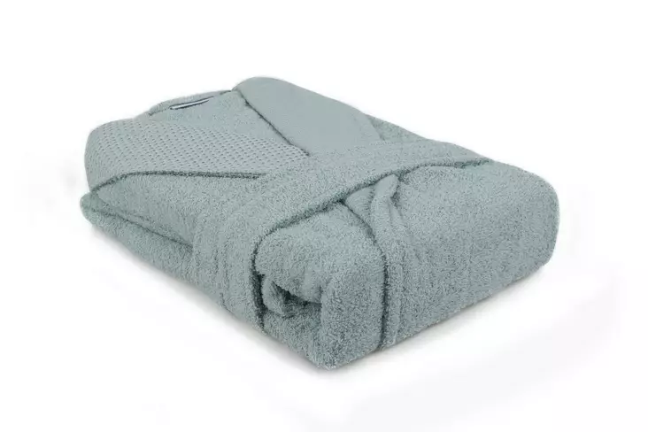 Kylpytakki, minttu, Koko: M, mukava, helppohoitoinen, tyylikäs - Pyyhkeet ja kylpytakit - 8683742475644 - 1