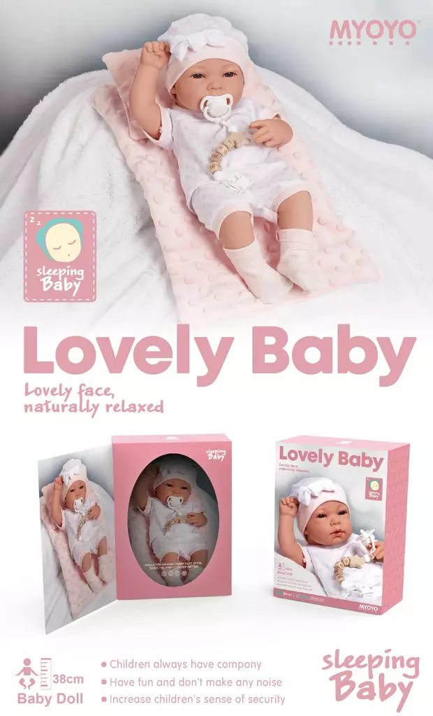 Vauvanukke ja viltti Lovely baby - Nuket ja nukketarvikkeet - 6438484017544 - 2