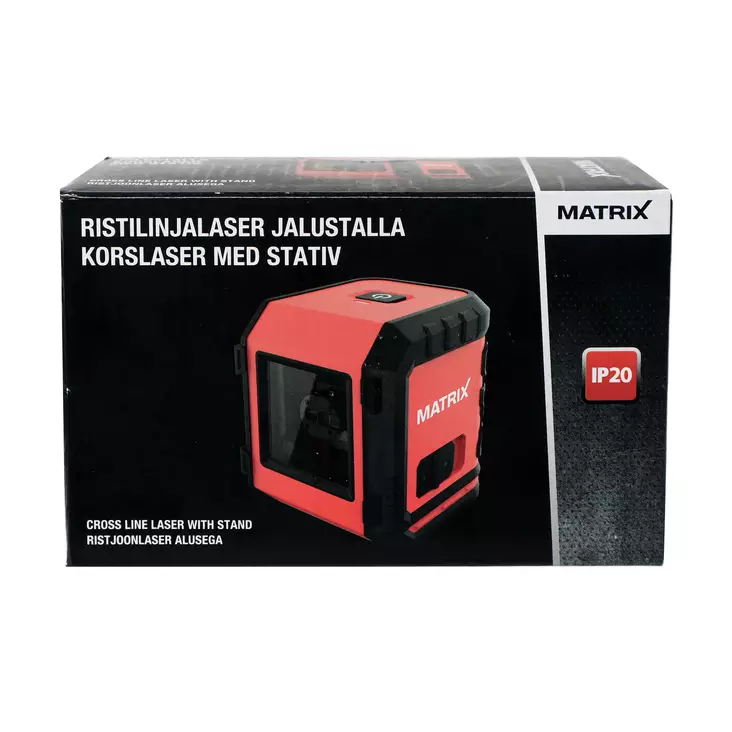 Matrix Ristilinjalaser jalustalla - Yleismittarit ja testerit - 6418536034194 - 1