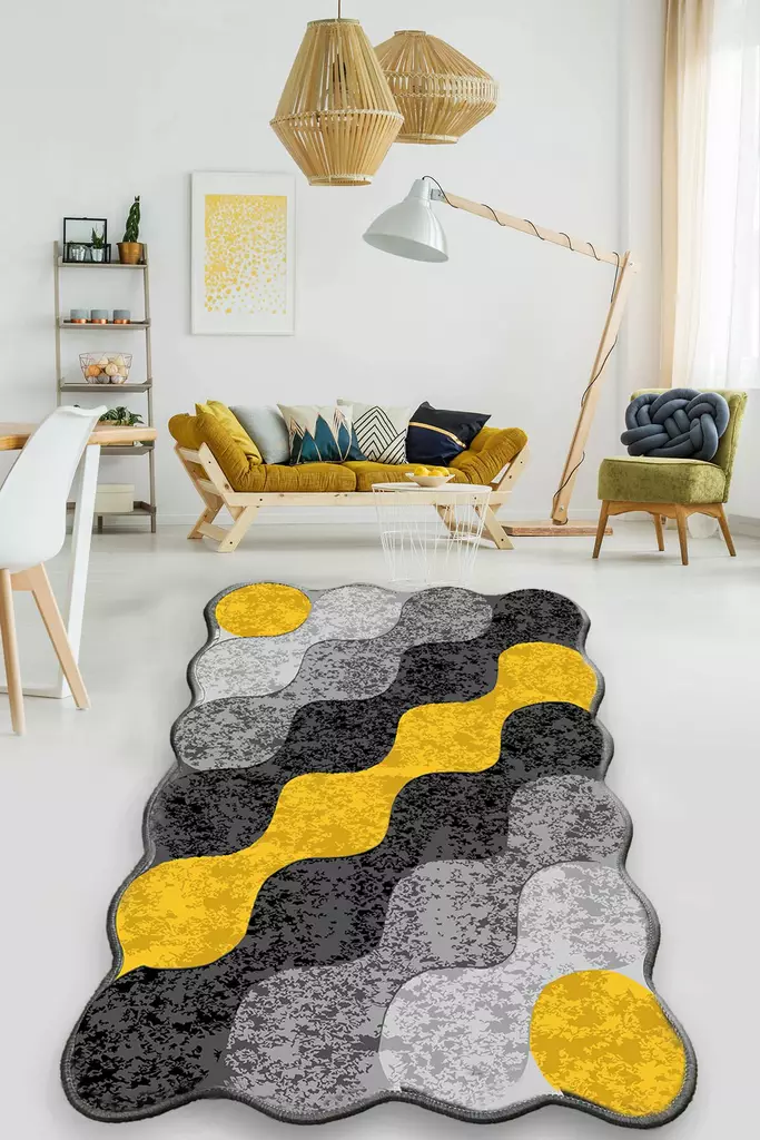 Matto (150 x 240), monivärinen, 150 x 240 cm, mukava, helppohoitoinen - Suuret ja keskikokoiset matot - 8682870876064 - 1