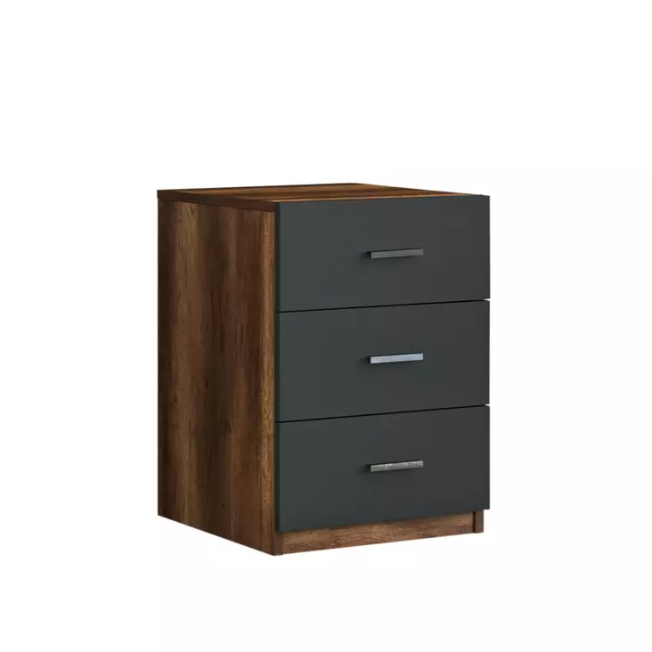 Moderni Uutuuslaatikosto - 100% Melamiinipinnoitettu Lastulevy, Pähkinä Antrasiitti, 18mm, 44,5x61,8x46,6cm, 1 Pkt - Huonekalut - 8683342404914 - 1