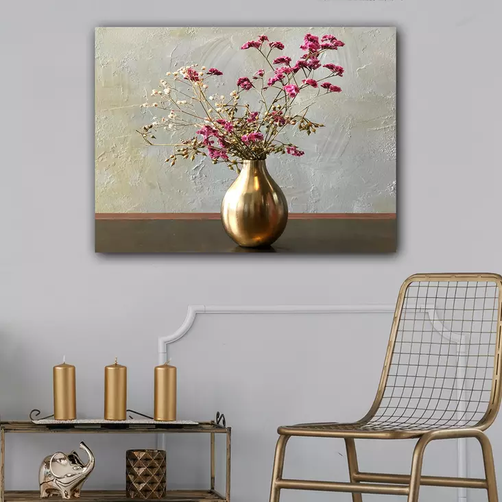 Monivärinen Koristeellinen Canvas-taulu 70x100 cm - 100% Puukehys, 3 cm Paksuus - Kestävä ja Helppo Ripustaa - Taulut ja kehykset - 8682870213364 - 1