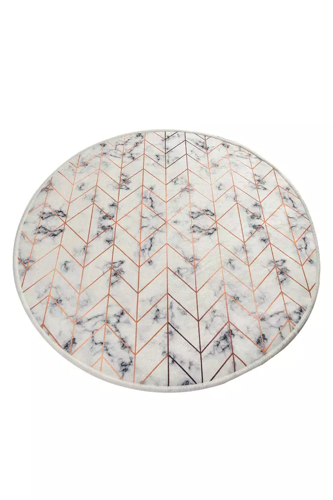 Monivärinen Kylpyhuonematto 100% Polyesteri, Antiallerginen, Pöly- ja Tahrankestävä, Konepestävä, 100 cm, 700 gr/m² - Kylpyhuonematot ja kosteantilan matot - 8681875363654 - 1