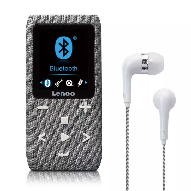 MP3/MP4-soitin Bluetooth® 8 GB Micro SD-kortti Harmaa - Radiot ja MP3/4-soittimet - 8711902042754 - 1