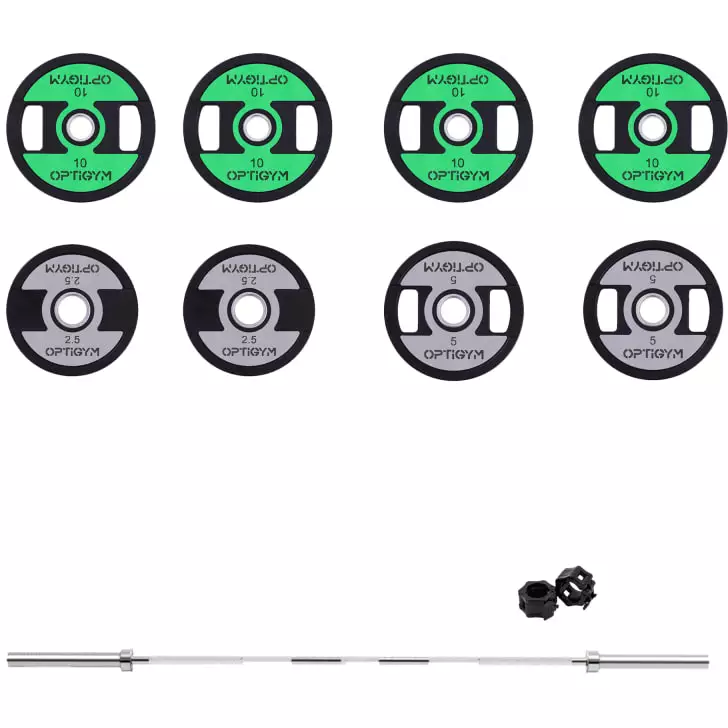 OptiGym 75 kg 50 mm levytankosarja - Levypainot ja levytangot - 6438014380674 - 1