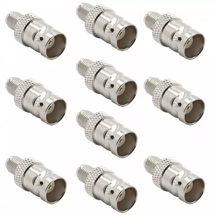 Setissä 10 kappaletta PNI BNC naaras-SMA naarasliitin - PNI tuotteet - 5949066539954 - 1