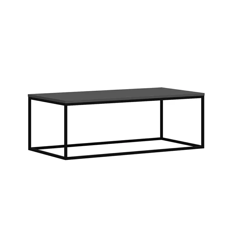 Sohvapöytä Anthracite 120x60x42 cm - 100% Melamiinipinnoitettu Lastulevy, Metallirunko, Kestävä ja Tyylikäs - Sohvapöydät - 8683742465584 - 1