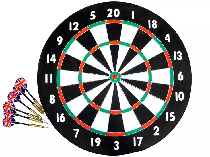 Tikkataulu Summer Sport Darts 17"x1" + tikat 6 kpl - Ulkopelit - 6430028863624 - 1