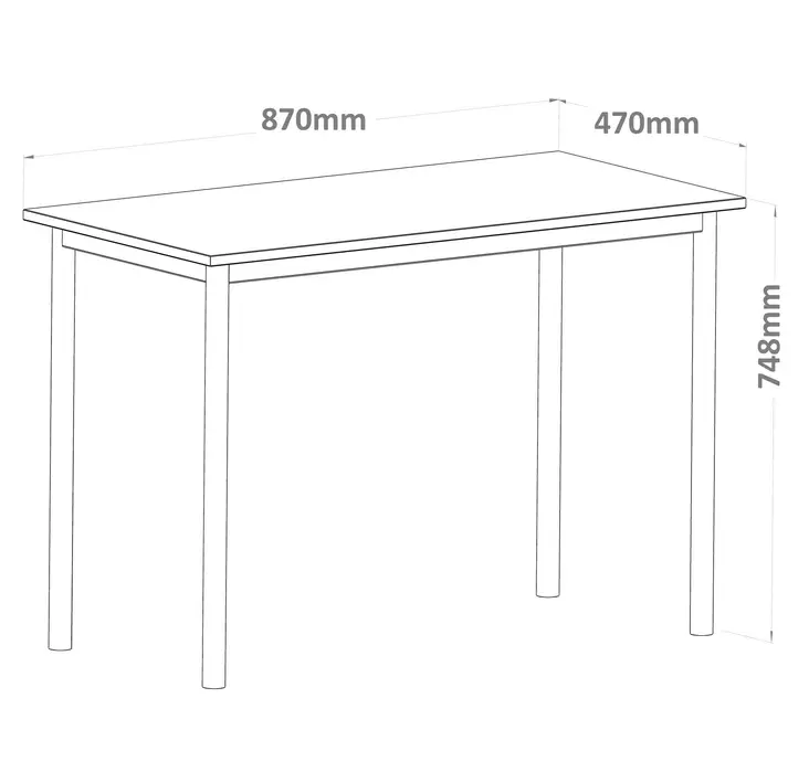 Työpöytä Musta 100% Melamiinipinnoitettu Lastulevy 18mm Paksuus 100% Metalli Kehys 87x74,8x47cm Teollinen Tyylikkyys - Työpöydät - 8684283206834 - 1