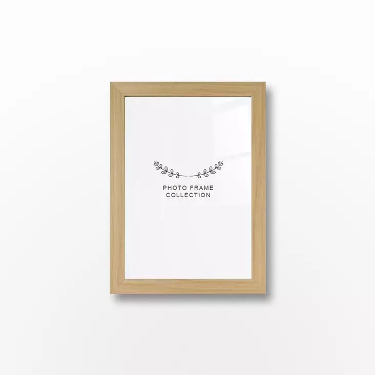 Valokuvakehys 15x21 cm, 100% muovia, luonnollinen väri, 20 mm leveä, kestävä ja tyylikäs sisustuselementti - Taulut ja kehykset - 8683743537594 - 1