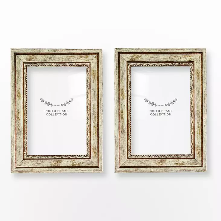 Valokuvakehyssetti 2 kpl - 13x18 cm, 100% muovia, ruskea, 40 mm leveys - Tyylikäs ja kestävä sisustuselementti - Taulut ja kehykset - 8683743537914 - 1