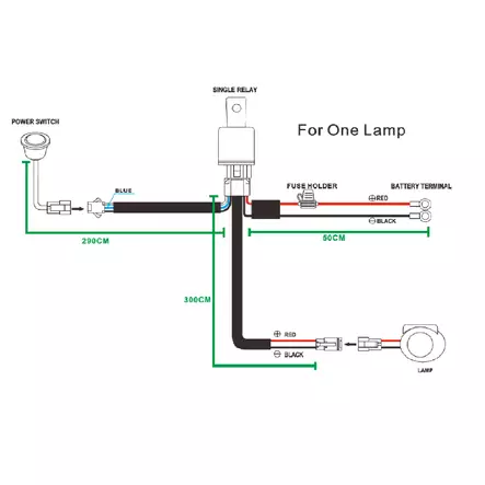 Arctic Bright DTP johtosarja katkaisijalla - Auton lisävalot ja työvalot - 6438014289625 - 2