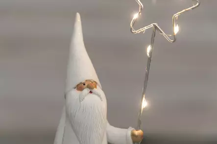 Joulupukki ja Led-valosauva - Joulukoristeet ja -tekstiilit - 6410416194905 - 2