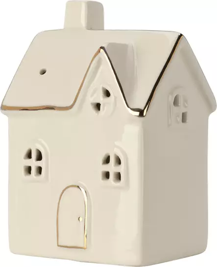 Keraaminen talo 12cm led - Valokoristeet ja valohahmot - 8720573750295 - 2