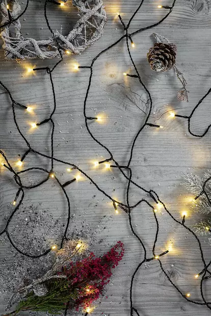 Ledia 80 l=C3=A4mmin valk, led v=C3=A4li 10 cm, tumma johto ip44 - Koristevalot - 6435200249395 - 2