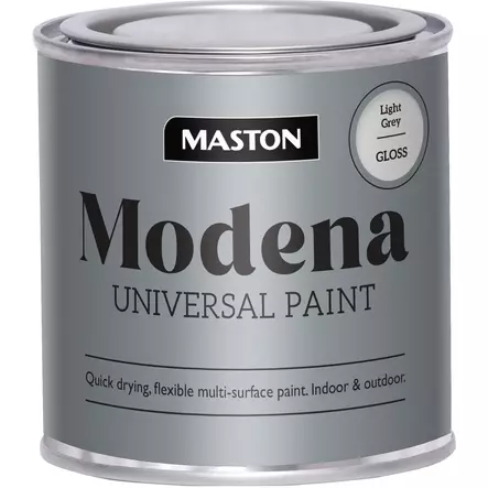 Maali Modena vaaleanharmaa 250ml - Metalli- ja kalustemaalit - 6412490031305 - 1