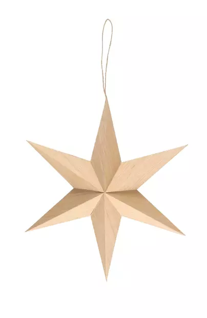 Paperit=C3=A4hti 6 sakaraa 30 cm natural - Joulukoristeet ja -tekstiilit - 6410416211435 - 1