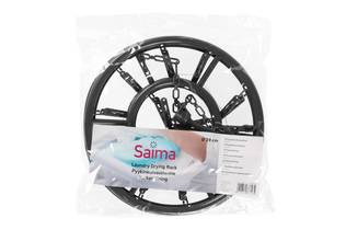 Saima kuivausteline ripustettava musta - Pyykinkuivaus ja pyykkikorit - 6410412877185 - 2