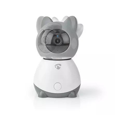 SmartLife Sisäkamera | Full HD 1080p | Kääntö/kallistus | MicroSD (ei sisälly) / Pilvipalvelutallennus (valinnainen) | Yökuvaus | Harmaa / Valkoinen - Sisäkamerat - 5412810331055 - 1