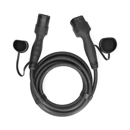 Sähköajoneuvon kaapeli | Cable Type 2 | 32.0 A | 22000 W | 3-vaiheet | 5.00 m | Musta | Pakkaus - Sähköauton lataus - 5412810482085 - 30