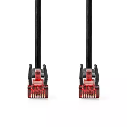 CAT6 Verkkokaapeli | RJ45 uros | RJ45 uros | U/UTP | 30.0 m | Pyöreä | PVC | Musta | Label - Tietokone ja verkko - 5412810422845 - 10