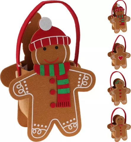 Huopakori piparkakku 20 cm - Joulukoristeet ja -tekstiilit - 8720573744775 - 1