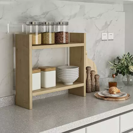 Keittiöhylly, safiiri, 34 cm x 10 cm x 30 cm, kestävä, tyylikäs, helppo puhdistaa - Keittiöhyllyt - 8684282599135 - 2