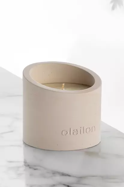 Kynttilä, beige, 8,5 cm, 8 cm, kestävä, rauhoittava, pitkäikäinen - Kynttilät ja lyhdyt - 8684282969105 - 2