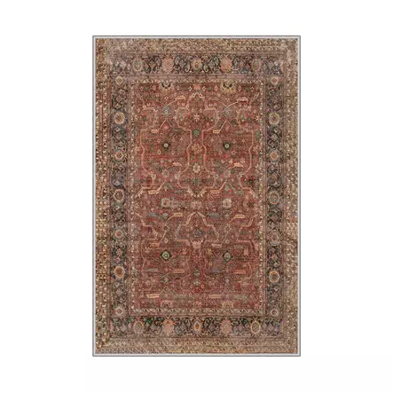 Monivärinen 180x280 cm 100% Polyesteri Matto - Antibakteerinen, Konepestävä, Liukumaton, 3D Digitaalinen Painatus - Suuret ja keskikokoiset matot - 8682870581005 - 1