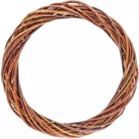 Pajukranssi ruskea 25 cm Kapel - Askartelumateriaalit ja tarvikkeet - 6410412934925 - 1