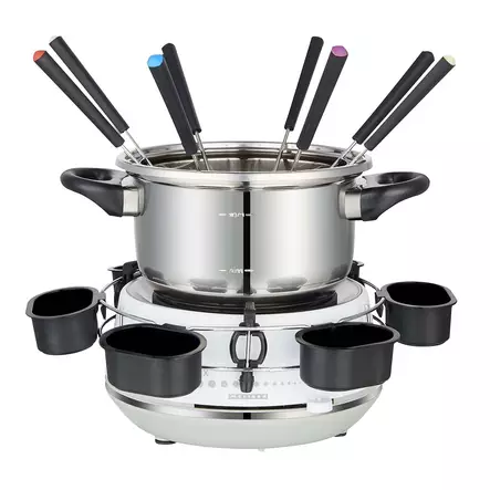Sähköinen fondue 2L 1200W Ruostumaton teräs / Valkoinen - Keittiön erikoiskoneet ja grillit - 5707160021085 - 11