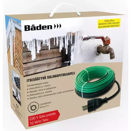 Sulanapitokaapeli Båden 4 m itsesäätyvä - Sulanapitokaapelit - 6438152090015 - 2