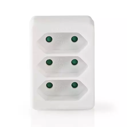 Virtapistoke Jakaja | Tyyppi F (CEE 7/7) | 250 V AC 50 Hz | France / Tyyppi C (CEE 7/16) | 250 V AC 50/60 Hz | 2.5 A | 1700 W | Valkoinen - Sisäjatkojohdot - 5412810292035 - 1