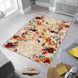 100% Polyesteri Matto 40x60 cm - Antibakteerinen, Konepestävä, Liukumaton PVC Alusta, Beige/Keltainen/Sininen/Punainen/Ruskea - Pienet matot ja käytävämatot - 8683742614555 - 2