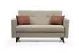 2-istuttava vuodesohva, beige, 151 cm leveä, mukava, monikäyttöinen -  - 19-19-8683742755395 - 1
