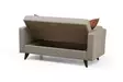 2-istuttava vuodesohva, beige, 151 cm leveä, mukava, monikäyttöinen -  - 19-19-8683742755395 - 5