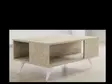 2-Tasoinen Monikäyttöinen Sohvapöytä Travertiini 100% Melamiinipinnoitettu Lastulevy 90x39,5x60 cm Lisäsäilytystilalla - Sohvapöydät - 8684283030835 - 5