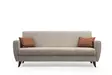 3-istuttava vuodesohva, beige, 207 cm leveä, kestävä, monikäyttöinen - Vuodesohvat - 8683742755555 - 4