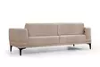 3-istuttava vuodesohva, vaaleanruskea, 230 cm x 95 cm x 77 cm, kestävä, monikäyttöinen - Vuodesohvat - 8684282484905 - 8