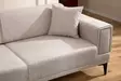 3-istuttava vuodesohva, vaaleanruskea, 230 cm x 95 cm x 77 cm, kestävä, monikäyttöinen - Vuodesohvat - 8684282484905 - 6