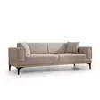 3-istuttava vuodesohva, vaaleanruskea, 230 cm x 95 cm x 77 cm, kestävä, monikäyttöinen - Vuodesohvat - 8684282484905 - 1