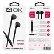 4-OK kuulokkeet metal series mic + vol 3.5mm musta - Nappikuulokkeet - 8428728095795 - 4