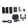 Action-kamera | Kaksoisnäyttö | 1080p@30fps | 12 MPixel | Vedenpitävyys enintään (m): 30.0 m | 70 min | Wi-Fi | Sovellus saatavana kohteeseen: Android / IOS | Kiinnikkeitä mukana | Musta - Actionkamerat ja tarvikkeet - 5412810448715 - 75
